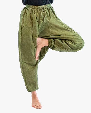 Comfy Harem Pants - Army Green