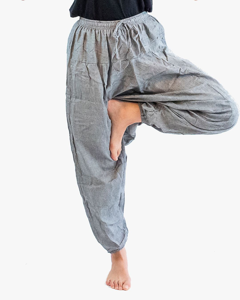 Comfy Harem Pants - Gray – himaoriginals