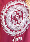 Red T-Shirt With Mandala Symbol