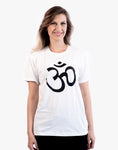 White T-Shirt With Ohm Symbol