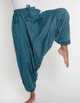 Comfy Harem Pants - Deep Blue