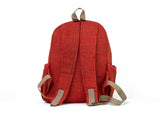 Red Color Hemp Backpack