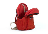 Red Color Hemp Backpack