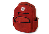 Red Color Hemp Backpack