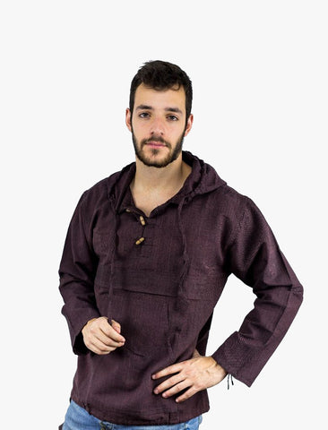 Khaki Cotton Brown Comfy  Hoodie