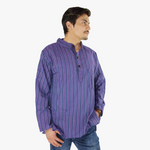 Purple Stripe Hippie Cotton Kurtha