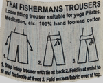 Hand Made Cotton Thai Fisherman Pants