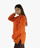 Plain Orange Kurtha