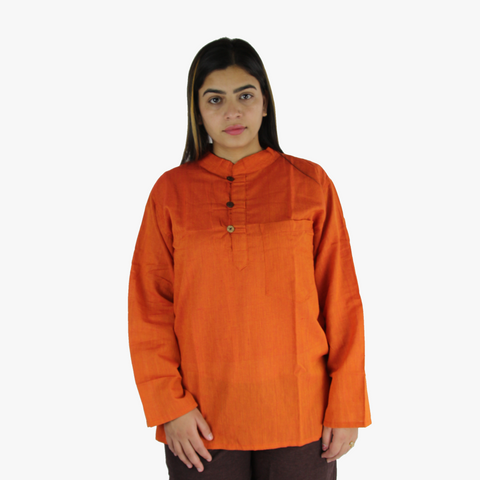 Plain Orange Kurtha