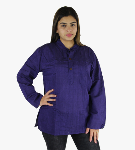 Purple Casual Kurtha