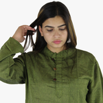 Khaki Green Kurtha