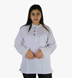 Super White Comfy Yoga Kurtha